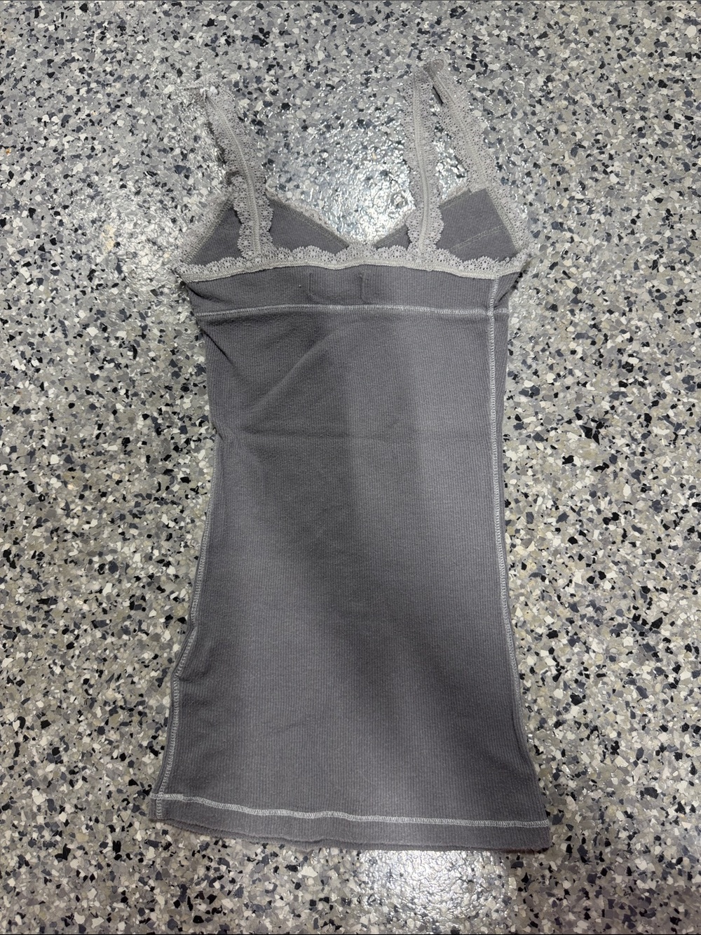 abercrombie kids Gray Lace-Trim Tank Top - Picture 4 of 4
